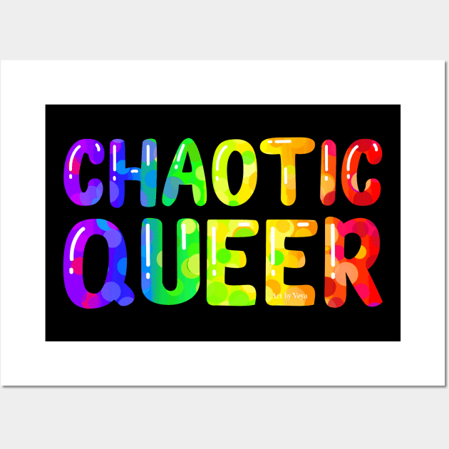 Chaotic queer Wall Art by Art by Veya